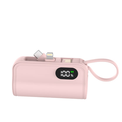 Kompakte Powerbank mit Integriertem Ladekabel Brehn
