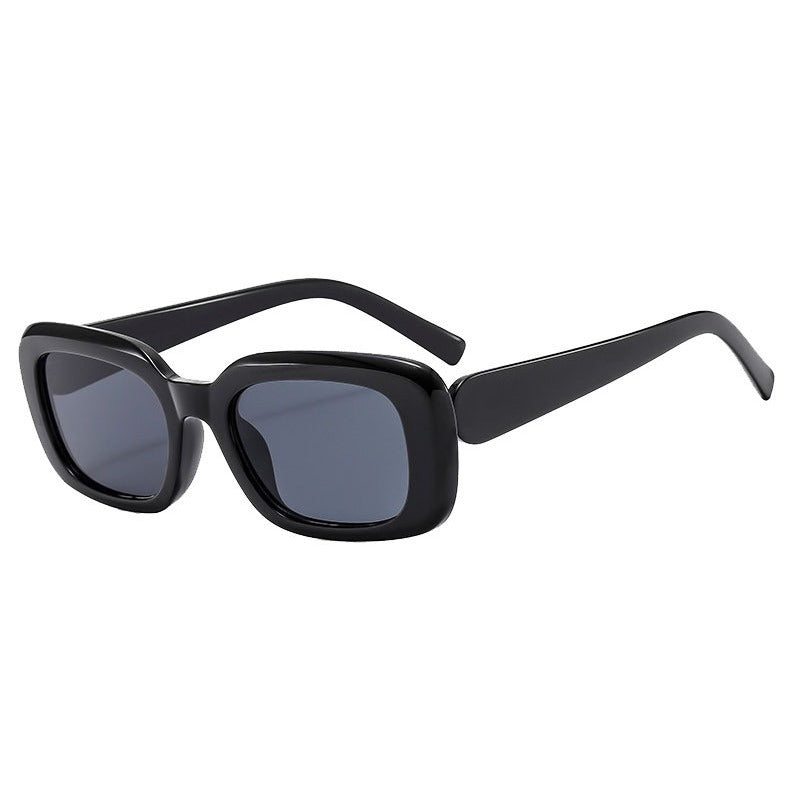 Damen Modische quadratische Sonnenbrille mit breitem Rahmen und UV-Schutz Brehn
