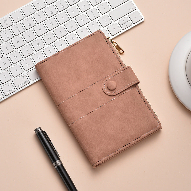 Premium Leder Reißverschluss Journal Organizer Brehn