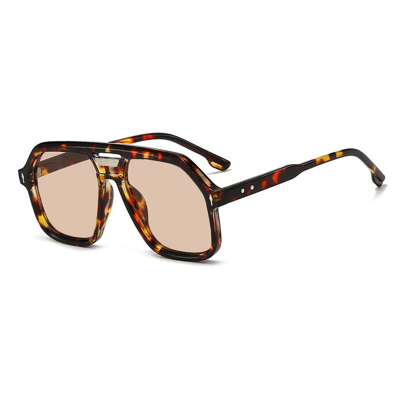 Damen oversized Sonnenbrille mit polygonalem Rahmen und UV-Schutz Brehn