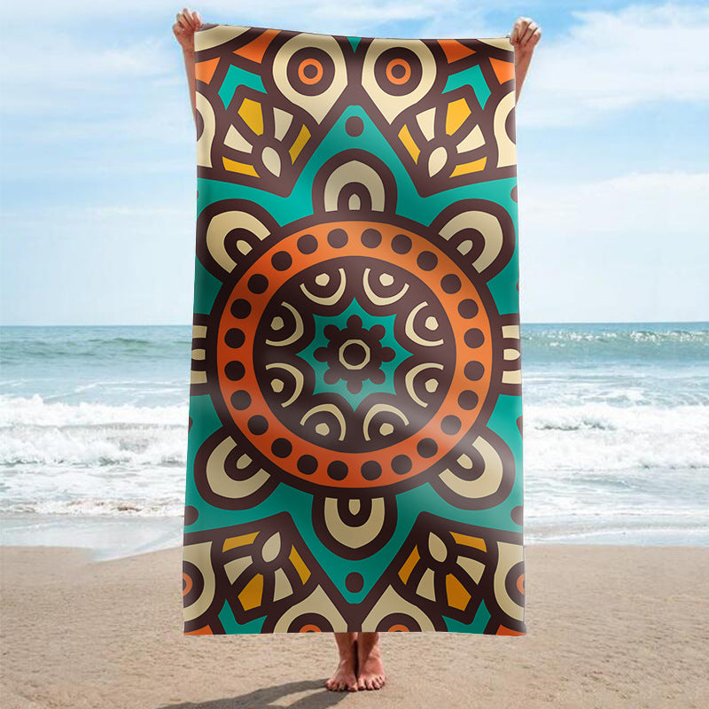 Strandhandtuch mit kunstvollem Mandala-Design Brehn