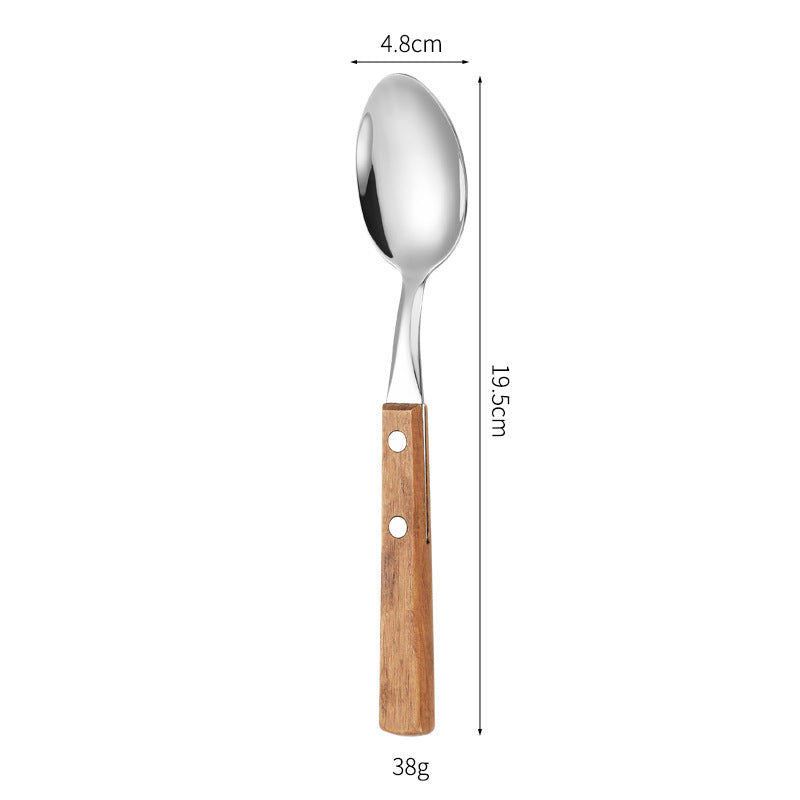 Dessertlöffel mit Ergonomischem Holzgriff Brehn