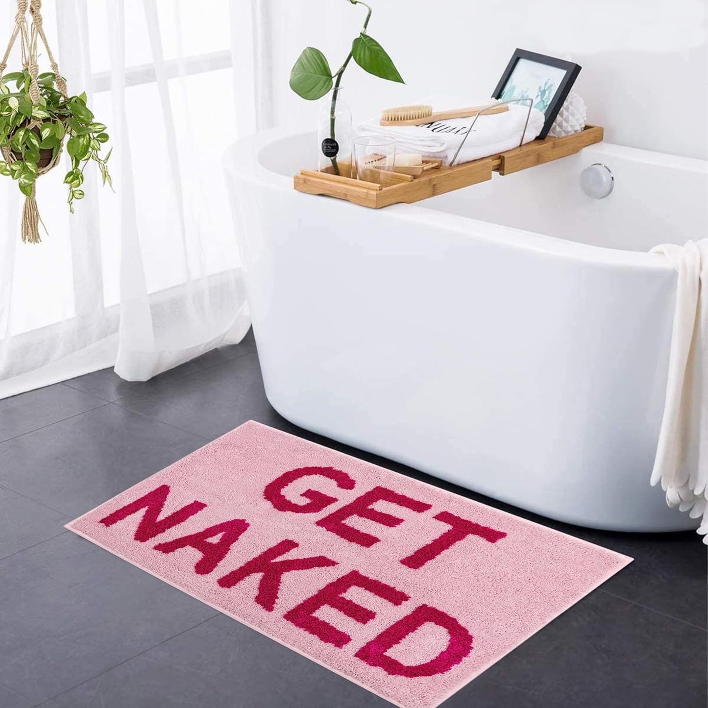 Verspielte Text Badematte Brehn