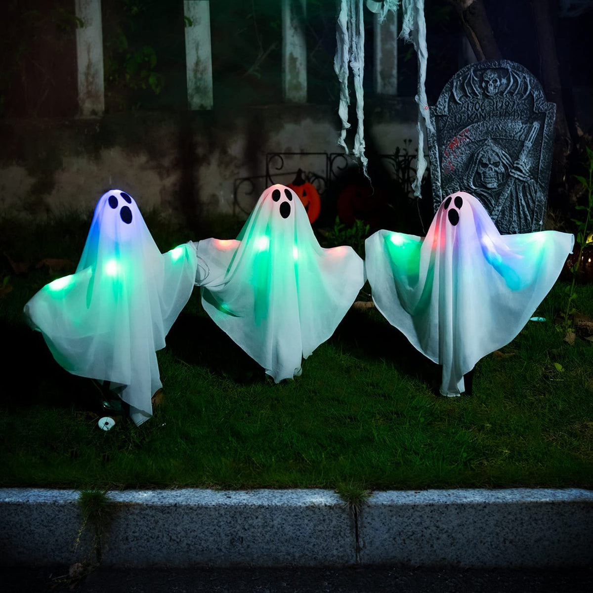 Animierte Halloween-Geisterdekorationen Brehn