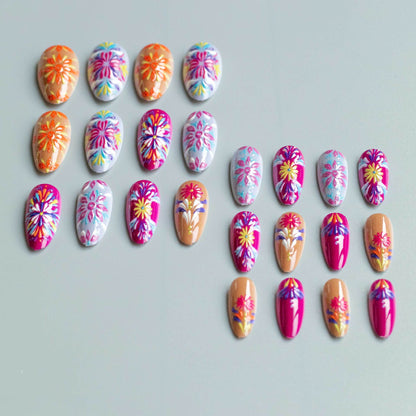 Kreatives Blumen-Acryl-Nagelkunst-Design-Kit
