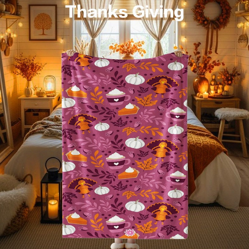 Thanksgiving-Themen Kuscheldecke