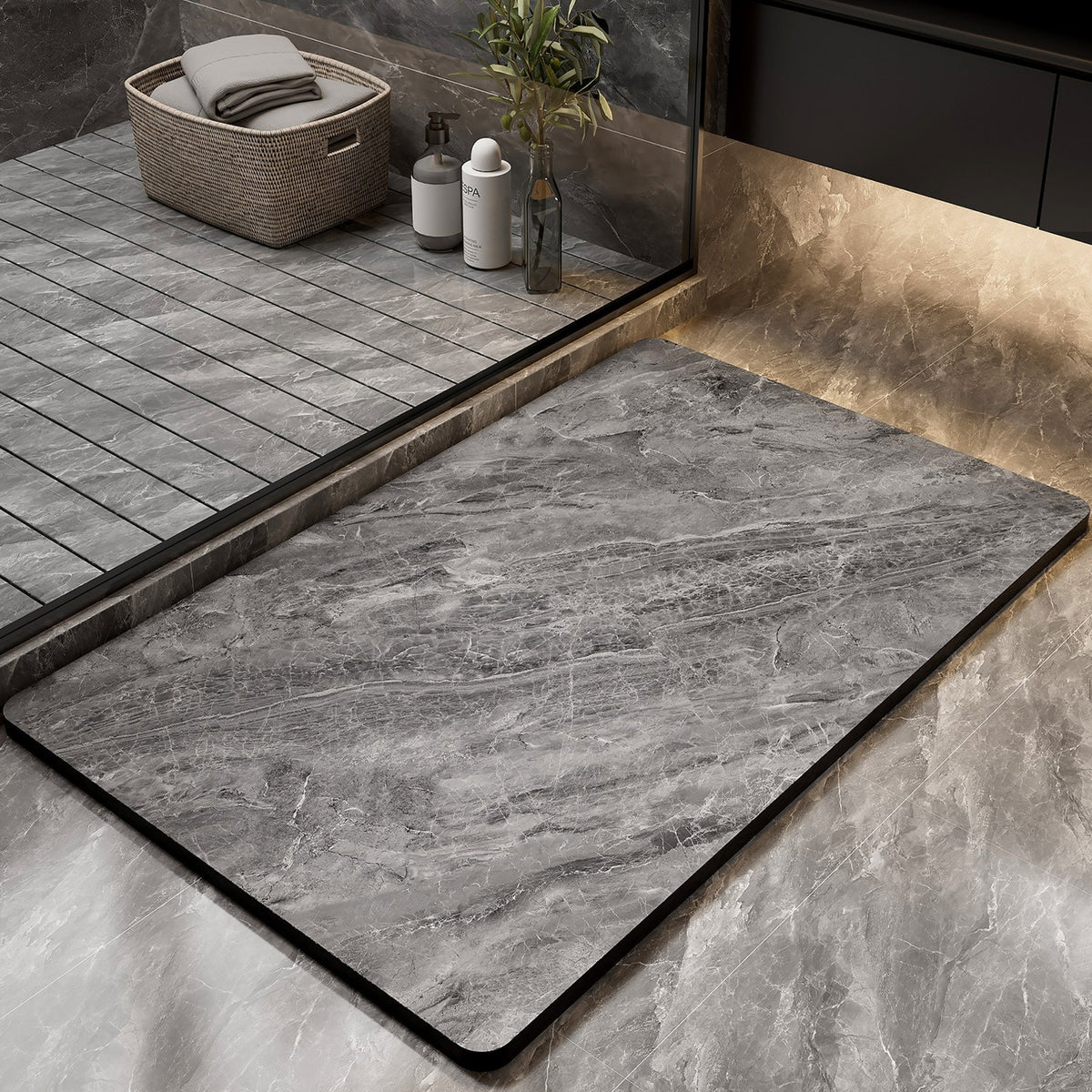 Florales Muster Badewanne Matte