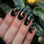 Glamouröse Kunstnägel mit Mond- und Blumenmotiven Brehn