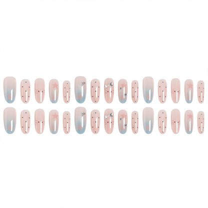 Kreatives Kunstnagelset mit funkelnden Stern- und Tierdesigns Brehn