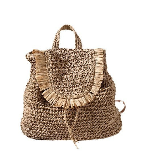 Damen Handgeknüpfte Freizeit-Rucksacktasche Brehn