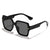 Damen stilvolle oversized Sonnenbrille mit modischem Rahmen Brehn