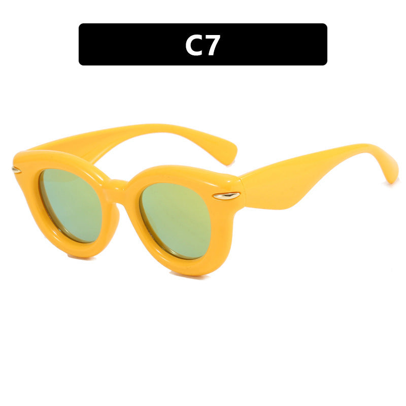 Damen Cat-Eye Sonnenbrille mit extravagantem Rahmen und schützendem UV-Schutz Brehn