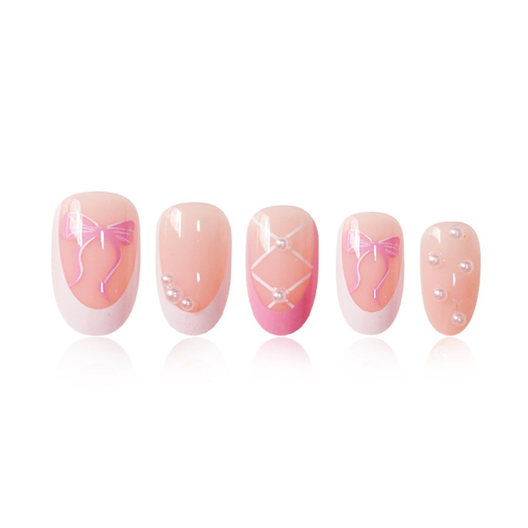 Elegantes Dekoratives Press-On Nagelset Brehn