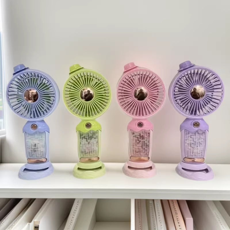 Unisex Tragbarer Handventilator mit Wasserzerstäuber Brehn
