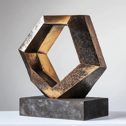 Abstrakte dekorative Metallsäule