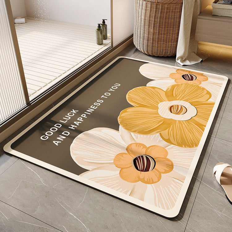 Dekorative florale Badematte Brehn