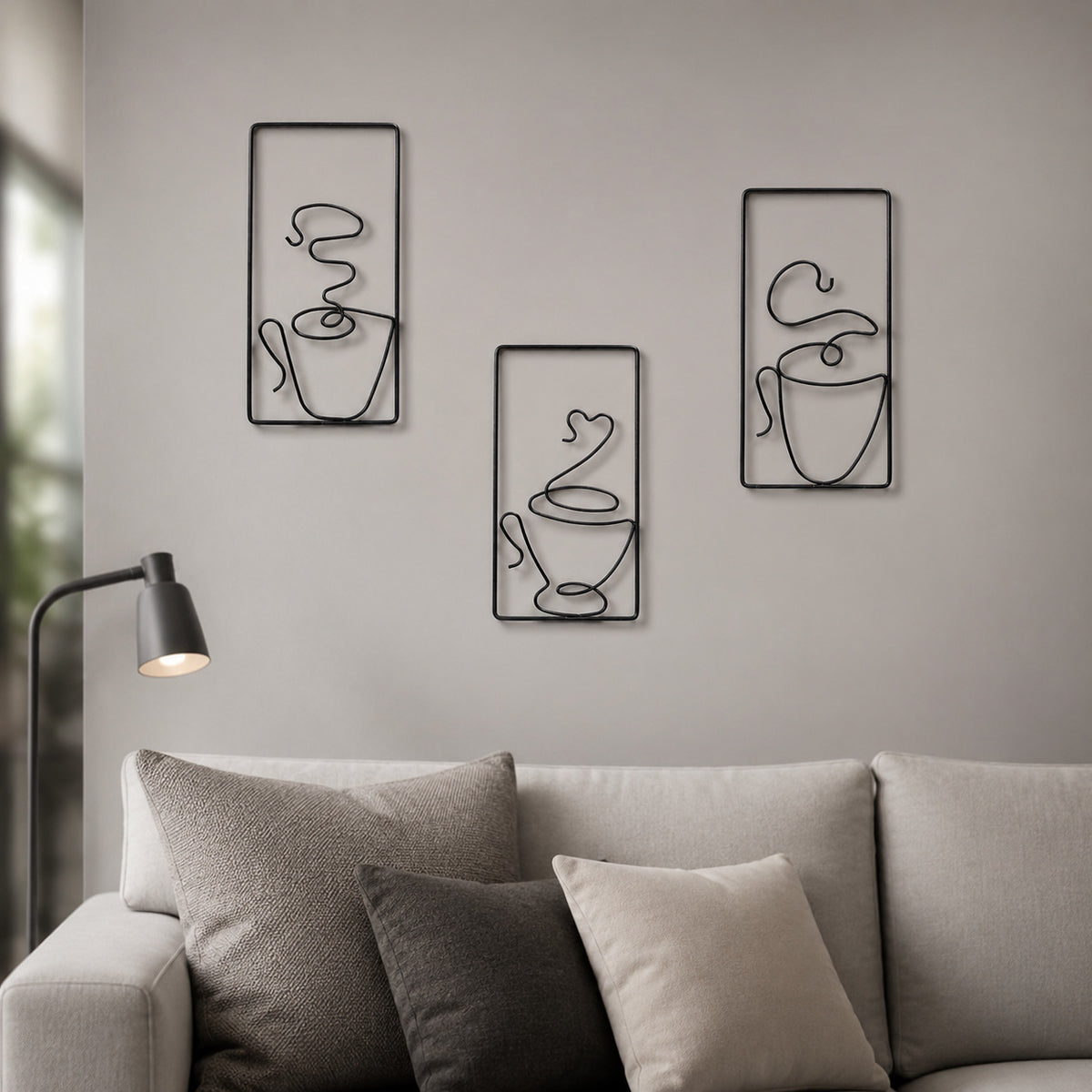 Moderne Drahtkunst Wanddekoration