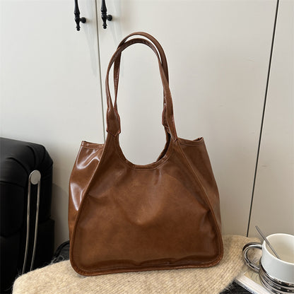 Klassische weiche Leder Schultertasche
