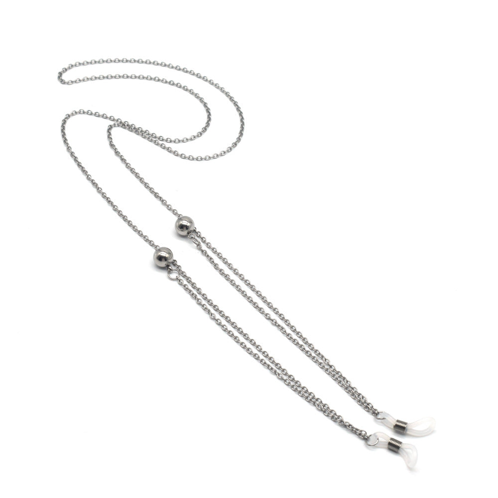 Zeitgenössische Metallic-Brille Kette Brehn