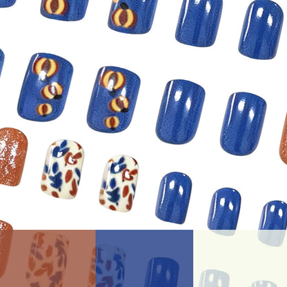 Saisonales Blattdesign Nagelkunst Brehn