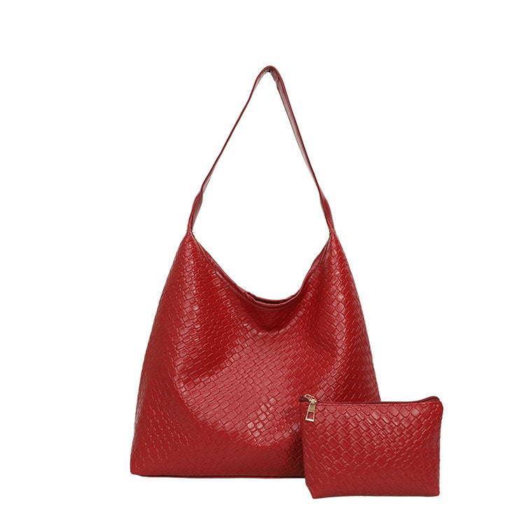 Elegante strukturiert Leder Hobo Handtasche Brehn