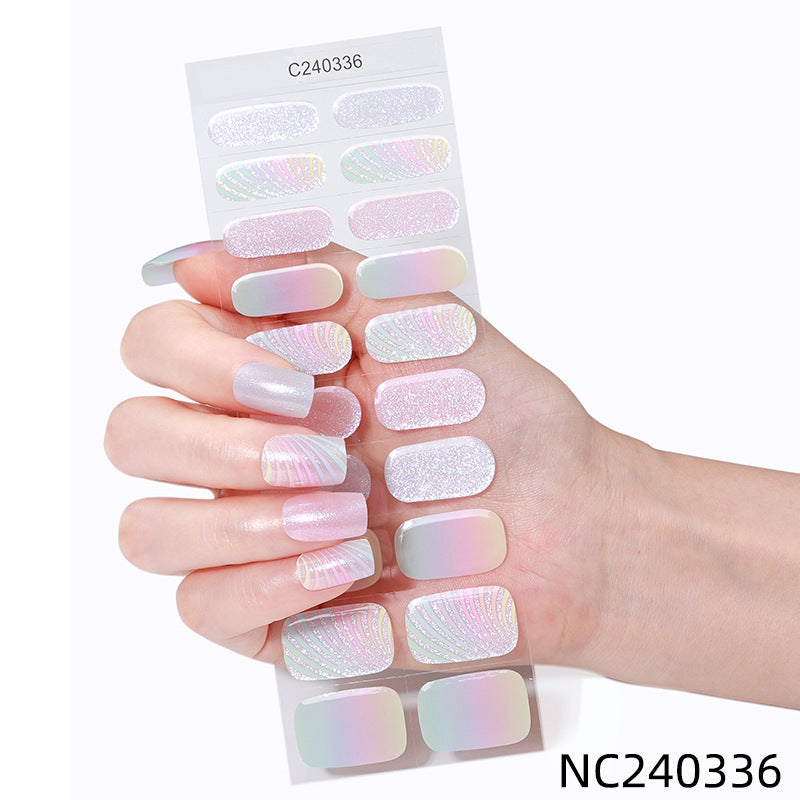 Glitzernde Nagelaufkleber