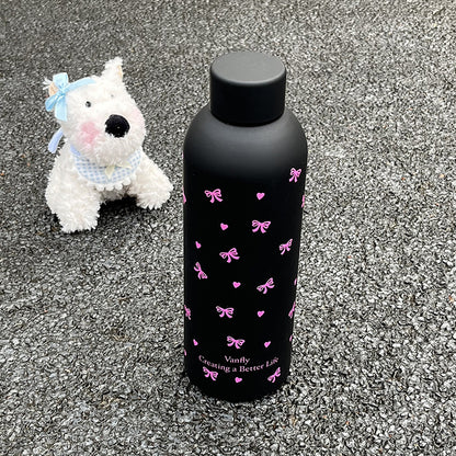 Damen Isolier-Trinkflasche mit floralem Design und hygienischem Verschlusssystem Brehn