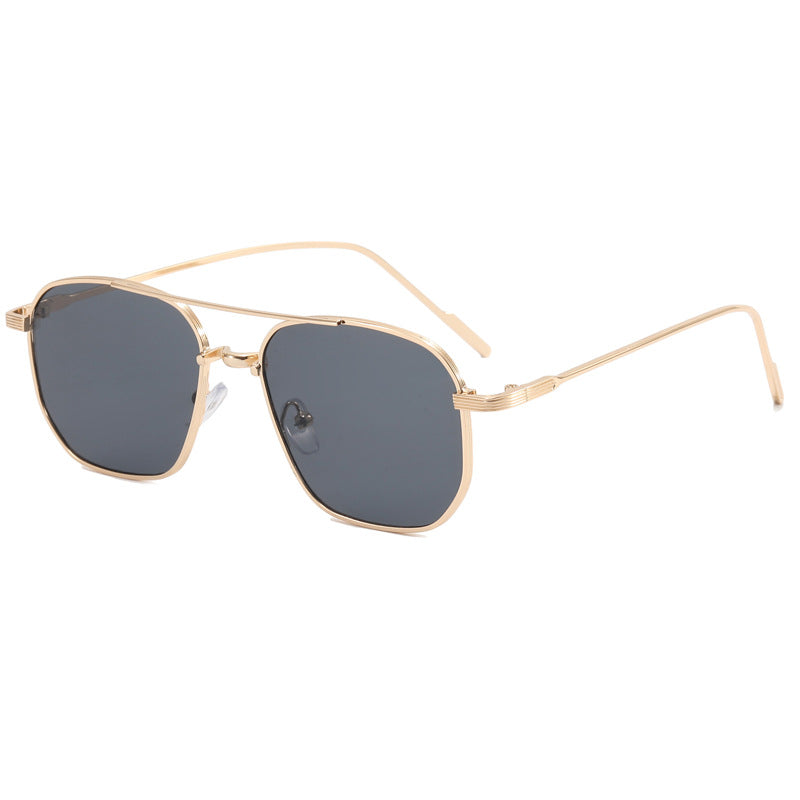 Damen modische geometrische Brille mit elegantem Metallrahmen Brehn