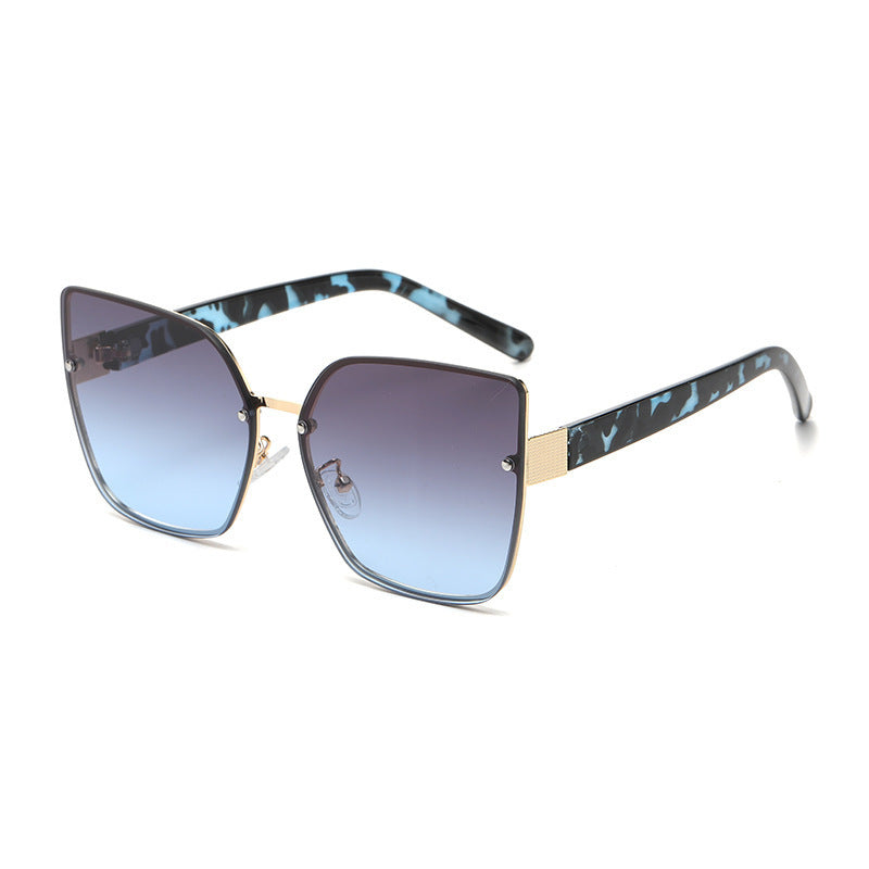 Damen Oversized Sonnenbrille mit Gradientenschutz Brehn