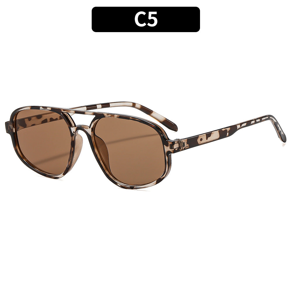 Moderne geometrische übergroße Sonnenbrille