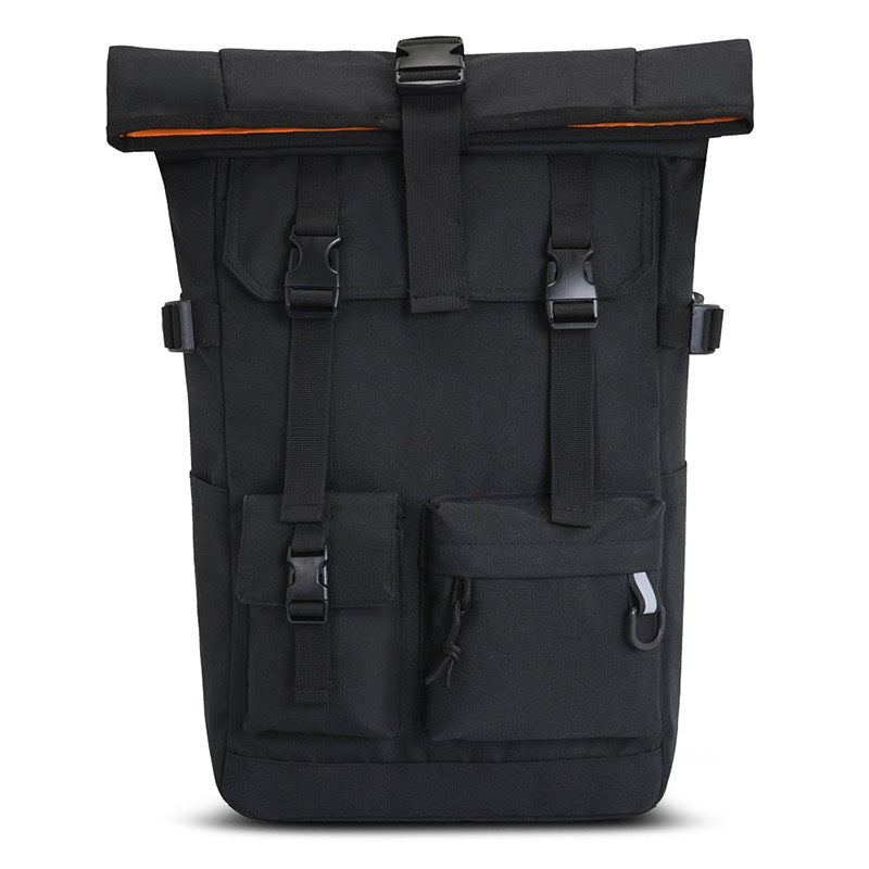 Moderner Rolltop-Rucksack mit Multifunktionalen Außentaschen Brehn