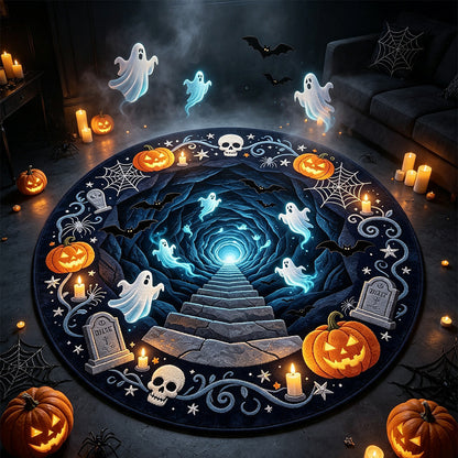 Spooky-Themen Rundteppich