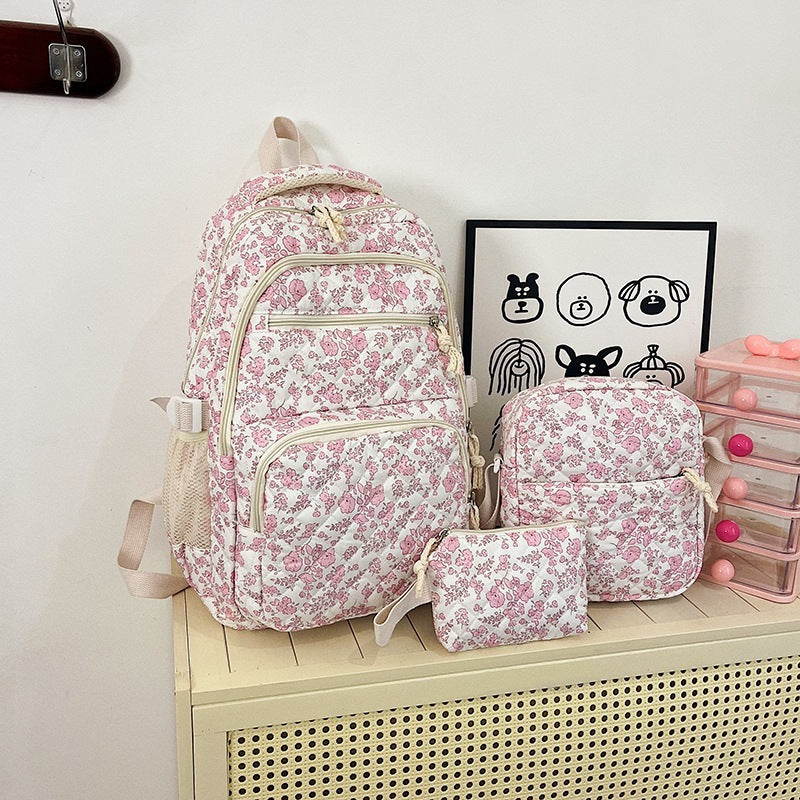 Multi-Zweck Blumenmuster Rucksack Set