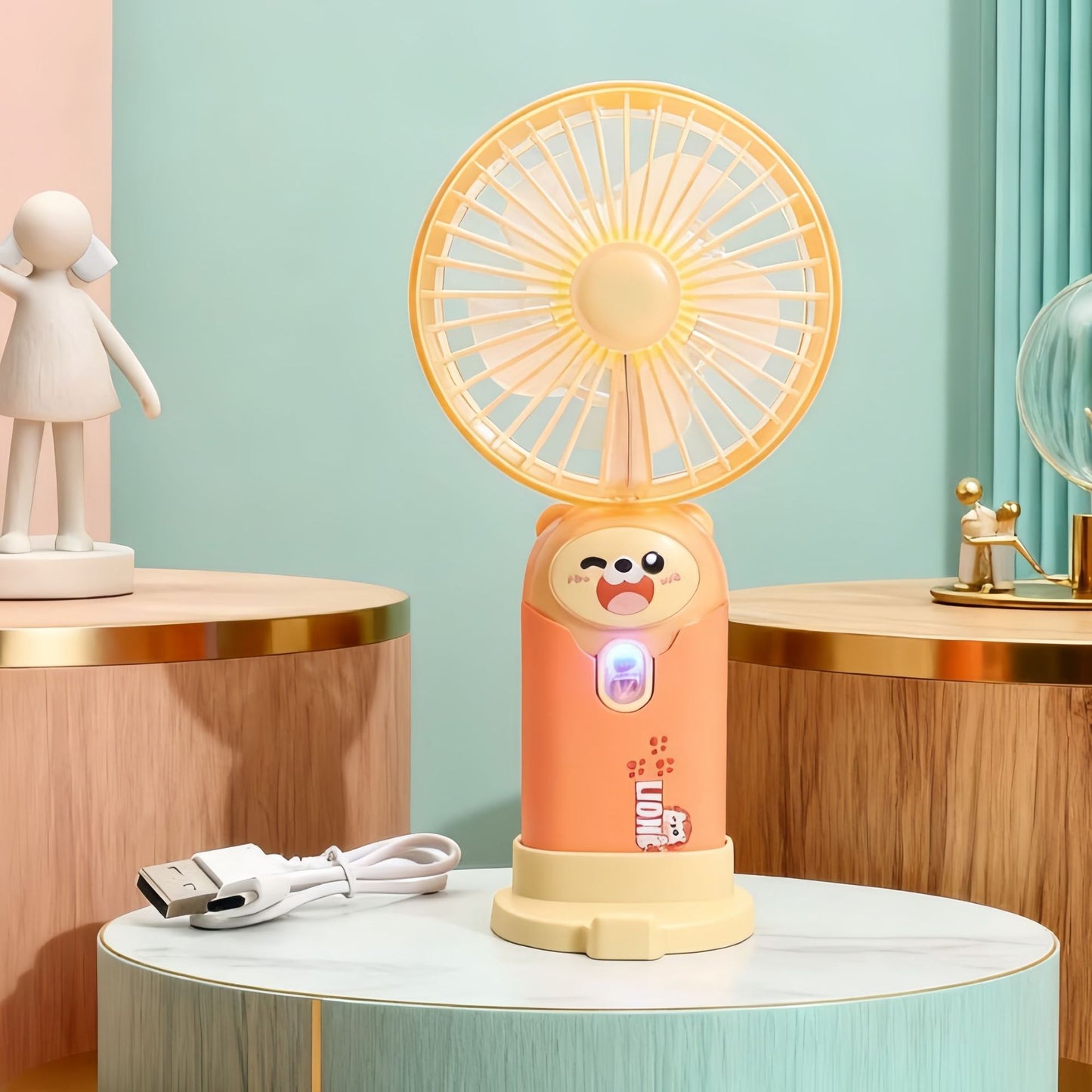 Damen Tragbarer Handventilator mit verspieltem Tierdesign Brehn
