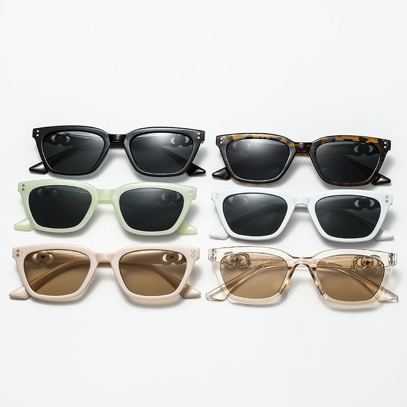 Damen Elegante und modische Sonnenbrille mit dekorativem Metallrahmen Brehn