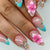 Kreatives blumengestaltetes Press-On-Nagelset Brehn