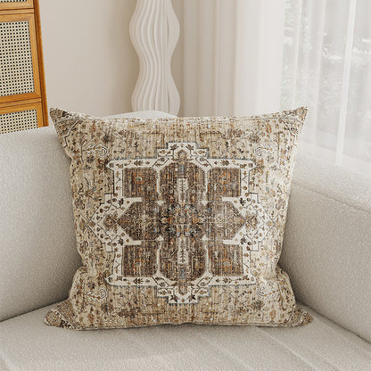 Decorative Medallion Jacquard Throw Pillow Cover
