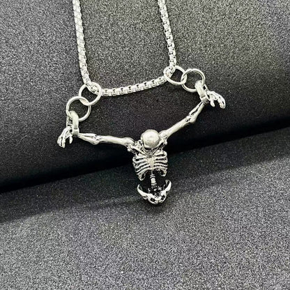 Skeleton Anhänger Halskette Brehn