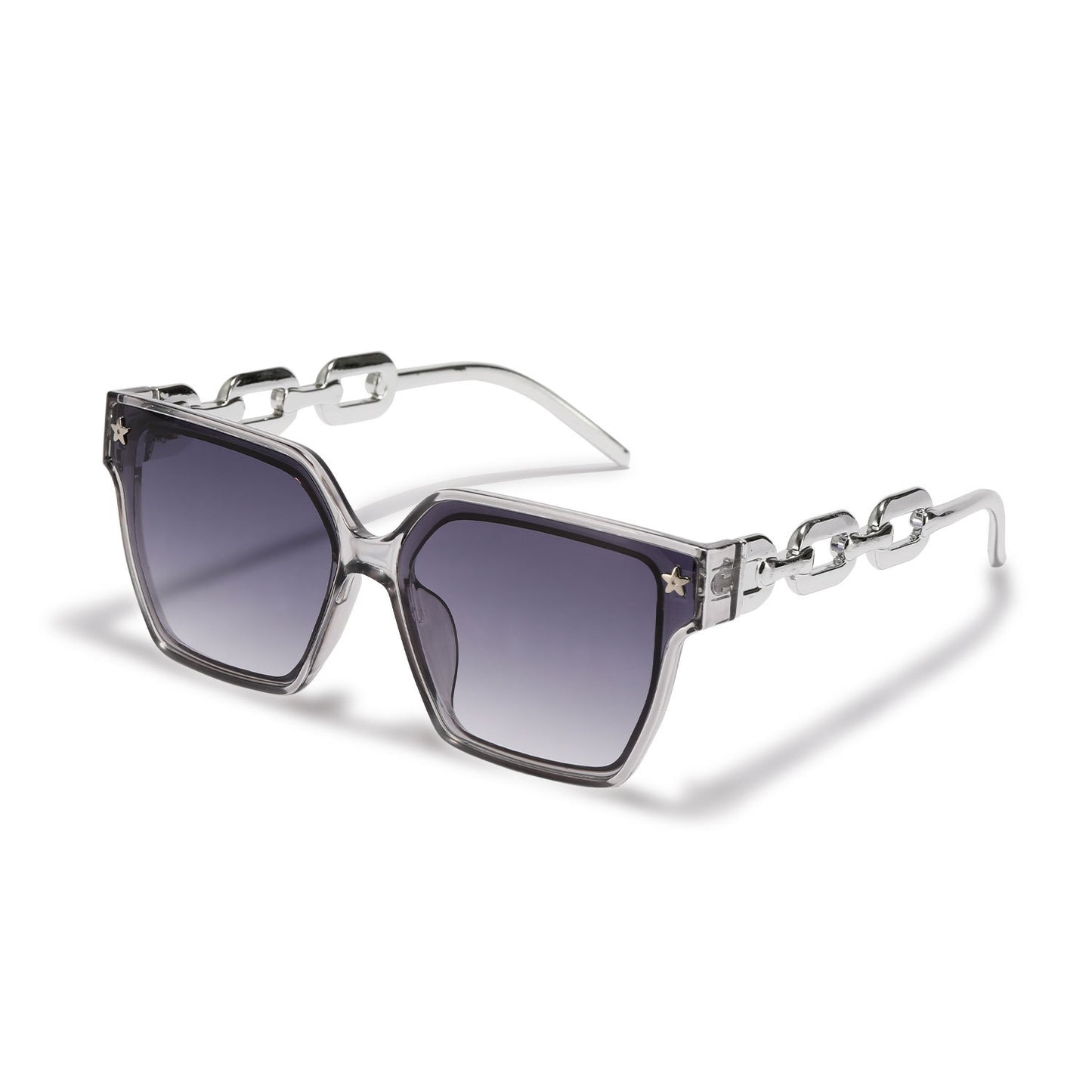 Damen stilvolle quadratische Sonnenbrille mit innovativer Metallrahmenkonstruktion Brehn