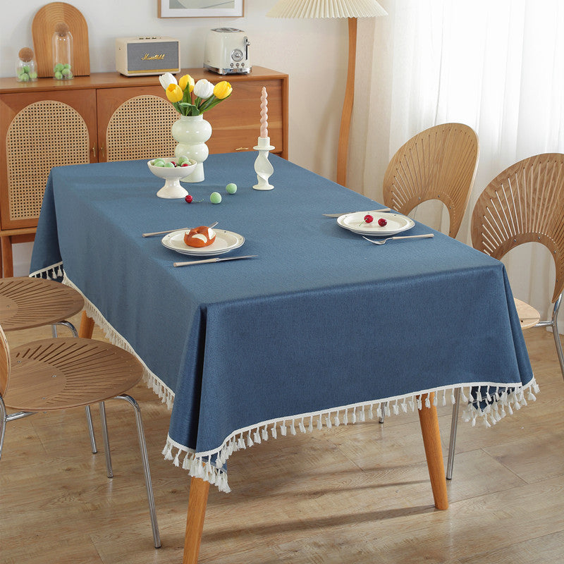 Elegante Quasten-Tischdecke