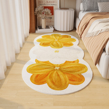 Eleganter Blumendesign Teppich für zuhause