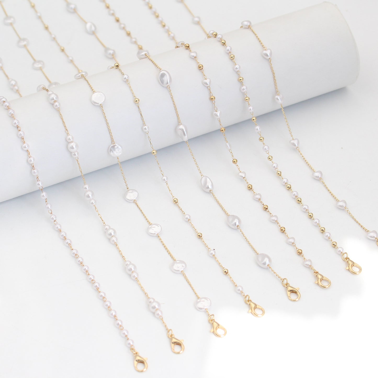 Perlenakzentuierte Brillenband Brehn