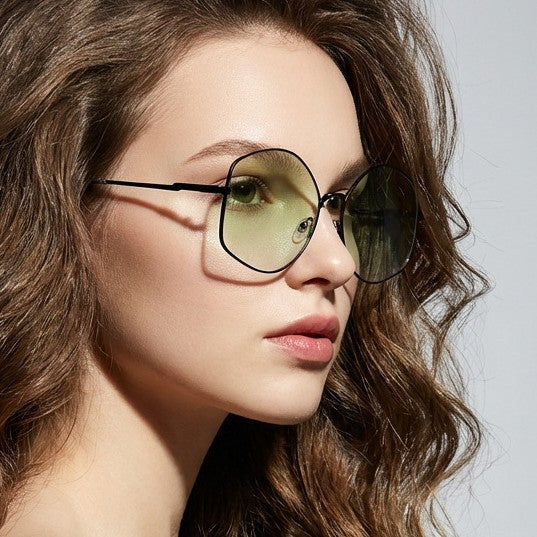 Damen modische Sonnenbrille mit einzigartiger achteckiger Rahmenkonstruktion Brehn