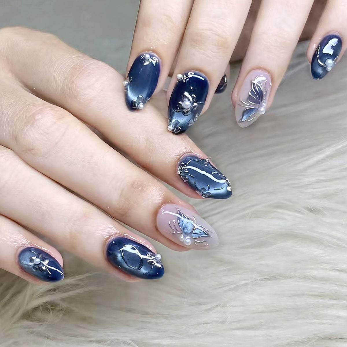 Dekoratives Press-On-Nagelspitzen-Set