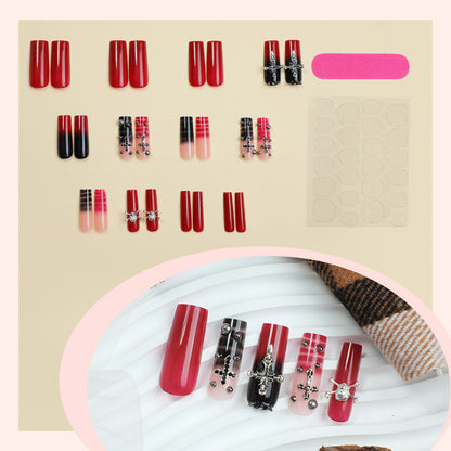 Gothic-Themed Press-On Nail Set Brehn