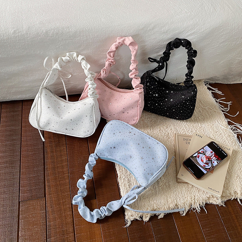 WoChic Schlaff Star-Muster Handtasche Brehn