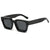 Damen designer Sonnenbrille mit modernem, quadratischem Rahmen und UV-Schutz Brehn