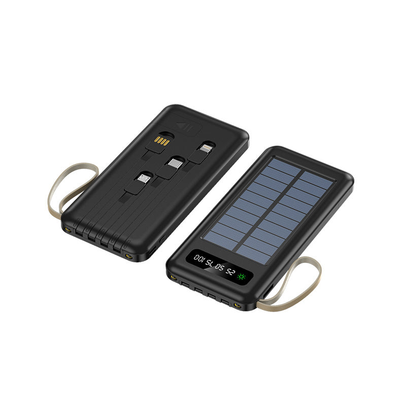 tragbare Solar-Powerbank mit multifunktionalem Ladekabel Brehn