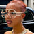 Damen stilvolle Sonnenbrille mit geometrischem Rahmen und Strassverzierung Brehn