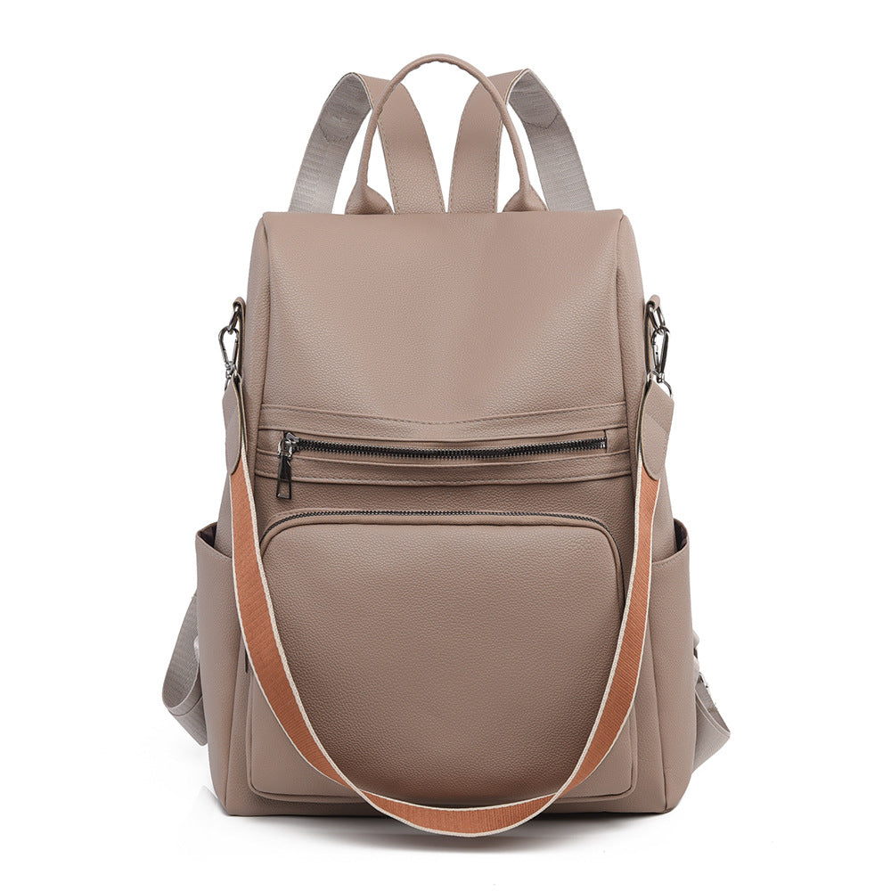 Strukturierter Leder-Reiserucksack Brehn
